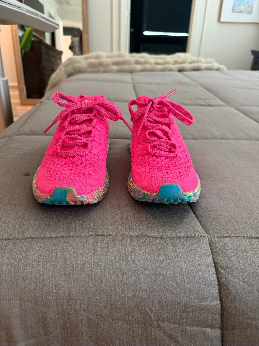 NOBULL Hot Pink Knit Sneakers